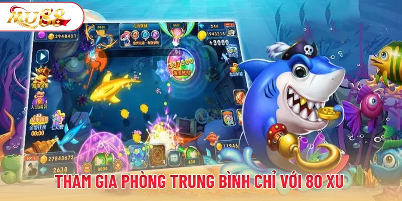 Tham gia phòng trung bình chỉ với 80 xu